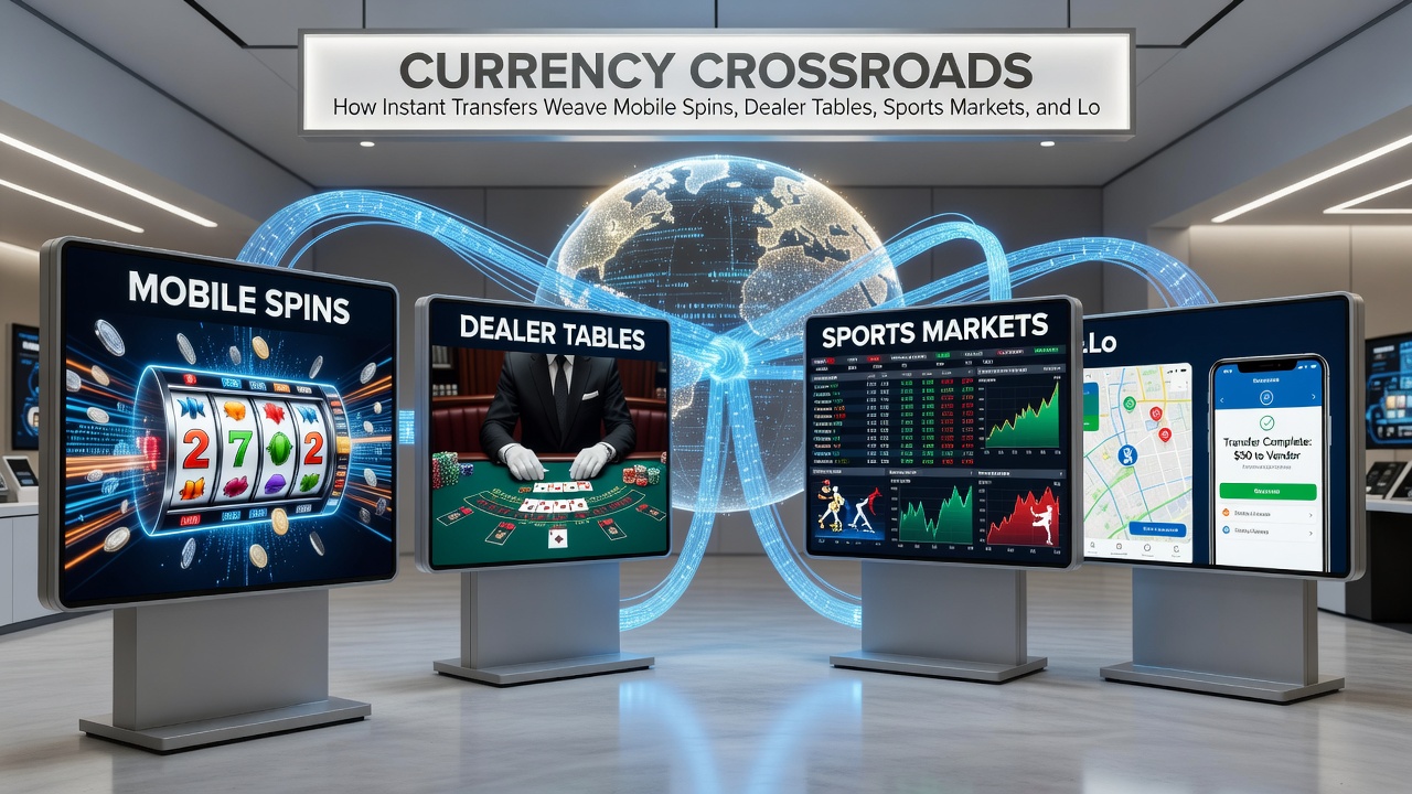 Unified reward dashboard displaying loyalty tier progress alongside mobile, live dealer, and sports market transaction histories powered by instant transfers