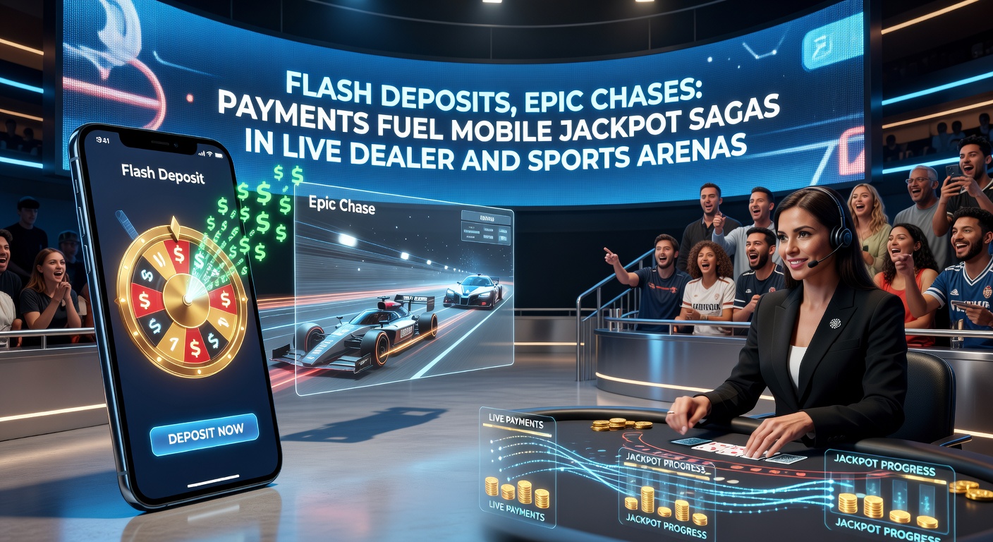 Dynamic split-screen of a sports betting app mid-in-play wager on a soccer match, with a jackpot accumulator building alongside a live dealer roulette wheel, flash deposit popup confirming funds