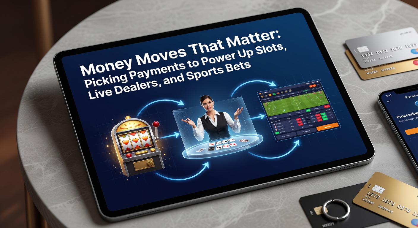 Sports betting interface showing live odds updates alongside payment confirmation screens and slot jackpot meters, highlighting integrated funding for dynamic play